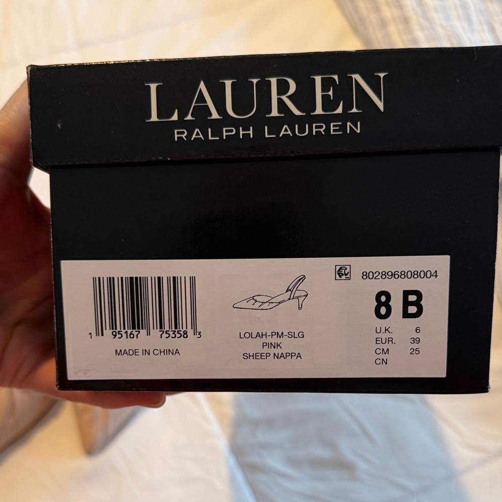 Ralph Lauren Pink Slingback Heels - Picture 3 of 4